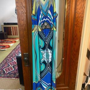 NY Collection Striped Maxi Dress 3X